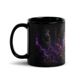 Crowned Lion Mug – Royal Dark Fantasy Coffee Cup | Neon Beasts